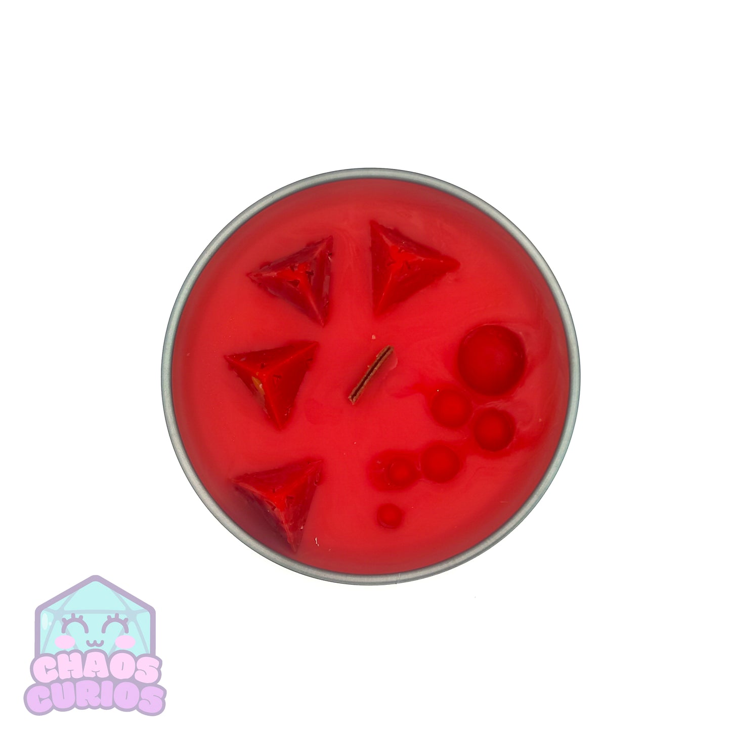 Potion of Healing, DnD Dice Candle, Wood Wick, Cherry Bakewell Scented, Roleplay Candle, Dice Wax Melts, 35+ Hours