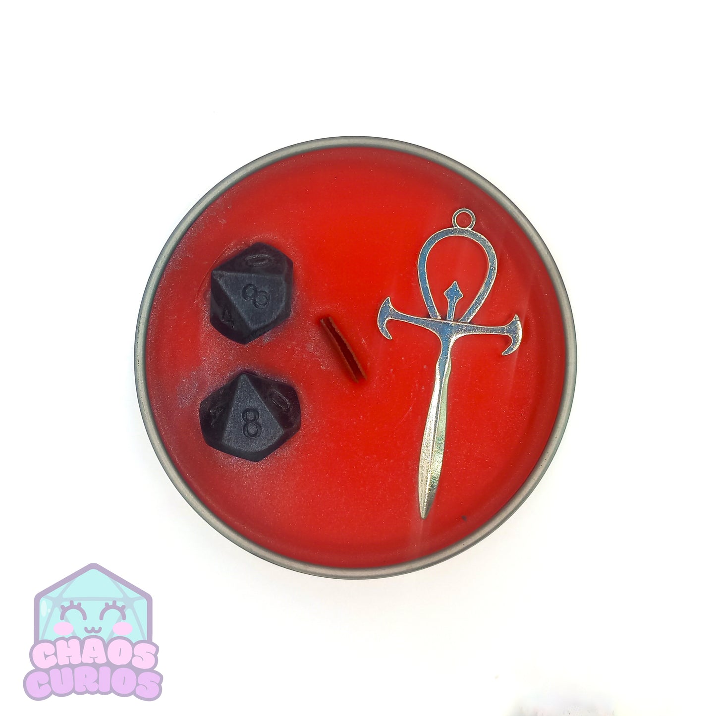 The Masquerade, Vampire themed Vegan Coconut Wax Candle, Strawberry and Rhubarb Scented, 35 hrs+ burn time, Roleplaying Game Candle, RPG Candle