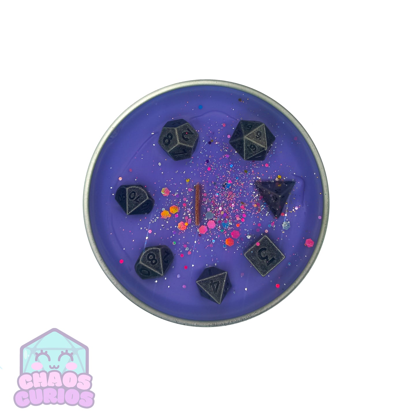 Warlock, DnD Character Candle, DnD Dice Candle, Wooden Wick, Pear Drops Scented, Roleplay Candle, Dice Wax Melts, 35+ Hours