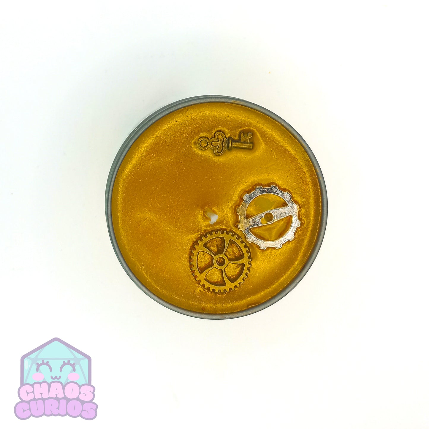 Cogmaster's Workshop Candle, Steampunk Candle, Vegan Coconut Wax Candle, Egyptian Amber Scented, 35 hrs+ burn time