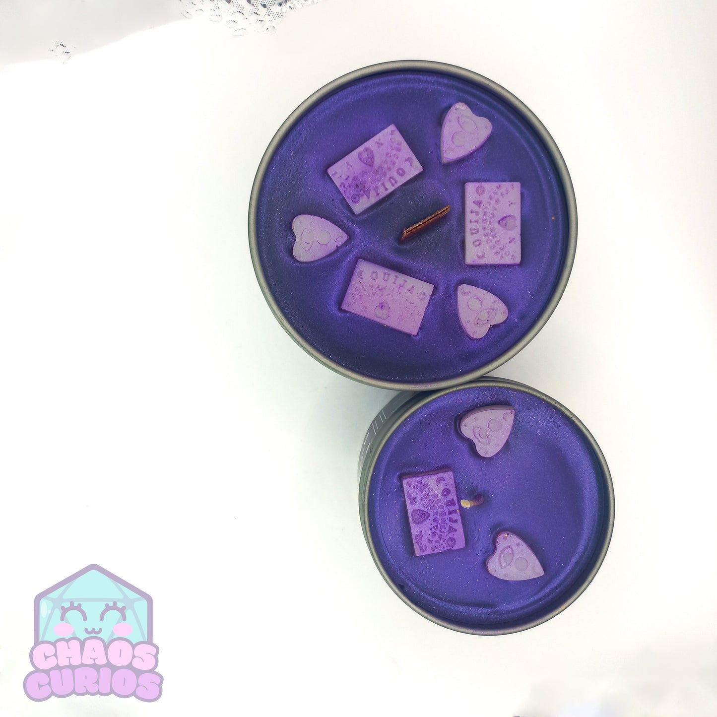 Ouija Board Candle, Vegan Coconut Wax Candle, Velvet Rose and Oud Scented, 35 hrs+ burn time