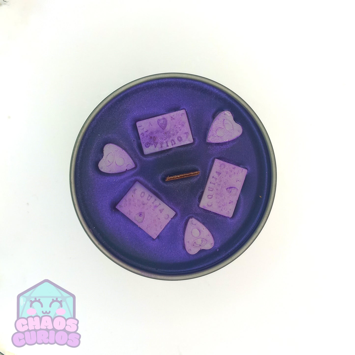 Ouija Board Candle, Vegan Coconut Wax Candle, Velvet Rose and Oud Scented, 35 hrs+ burn time