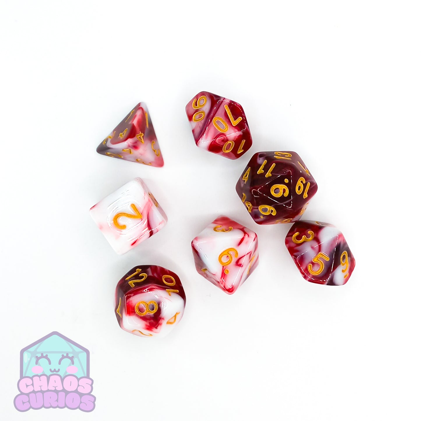 Bloody Romance 7-piece Dice Set