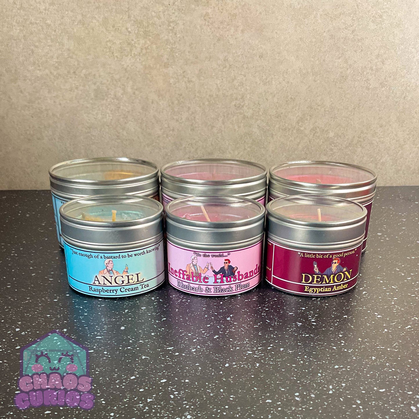 Angel Vegan Coconut Wax Candle, Raspberry Scone Cream Tea, Black Raspberry and Vanilla, 35 hrs+ burn time, Angel/Demon Inspired Candle, Good Omens Candle, Good Omens Fandom
