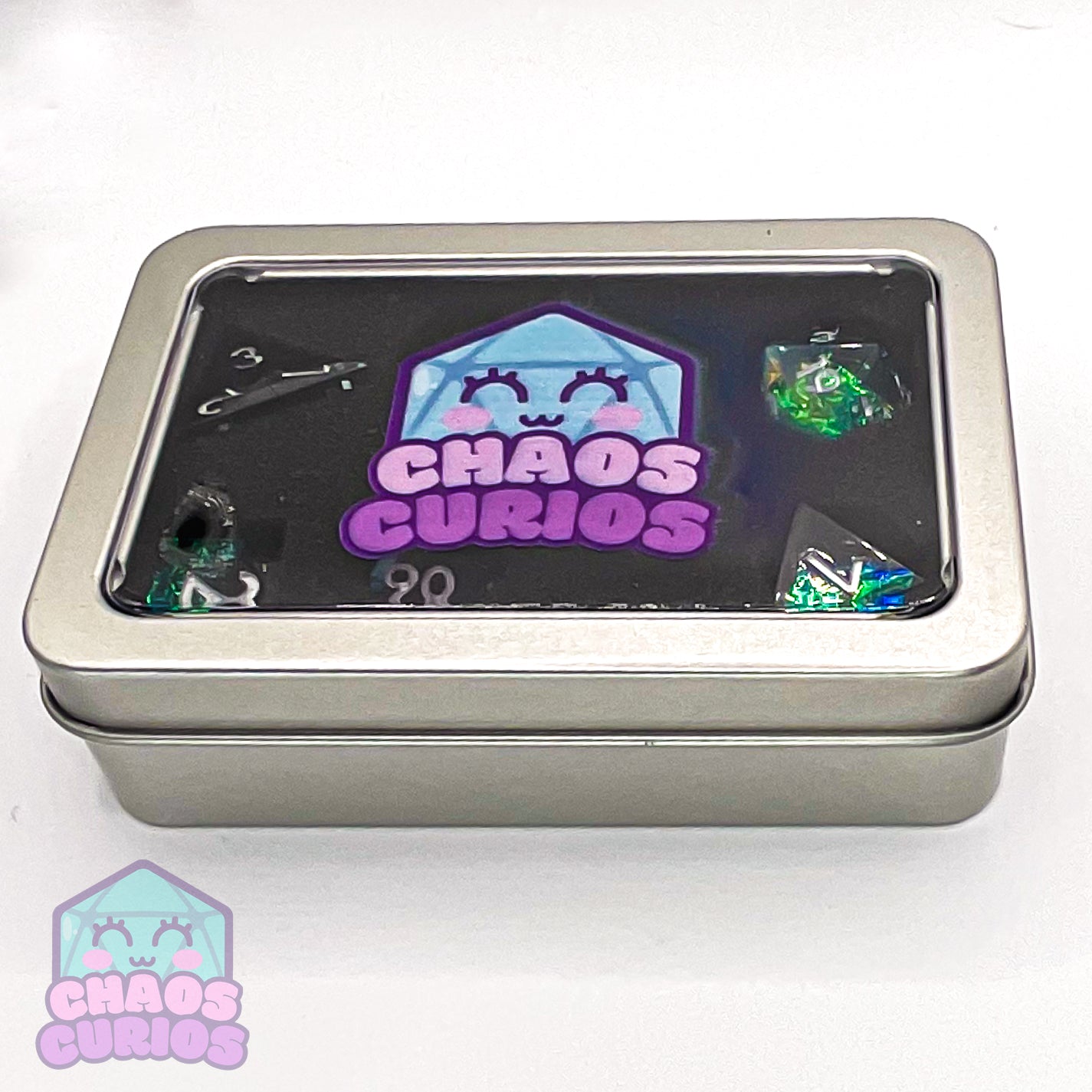 Dark Nebula 7-piece Sharp Edged Resin Dice Set