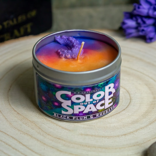 Color out of Space Candle, Soy Wax, 35 hrs+ burn time, Horror Inspired Candle, Lovecraftian Candle, Cthulhu Mythos Candle, Cosmic Horror