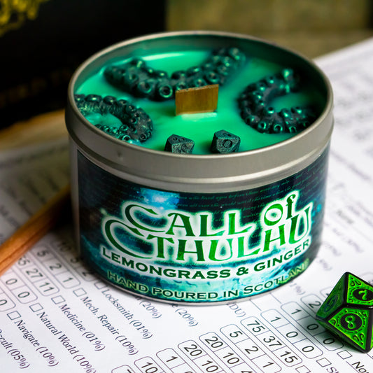 Call of Cthulhu Candle, Soy Wax, 35 hrs+ burn time, RPG Inspired Candle, Lovecraftian Candle, Cthulhu Mythos Candle, Call of Cthulhu RPG