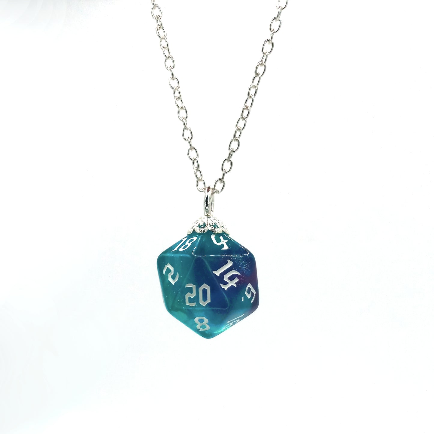 Glitter Galaxy, DnD Dice Jewellery, Dice Necklace, Dice Earrings