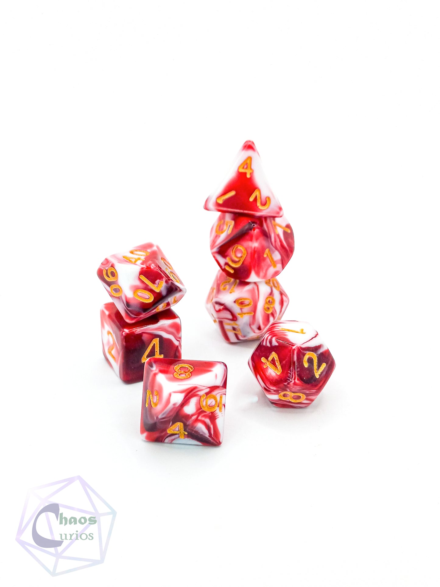 Bloody Romance 7-piece Dice Set