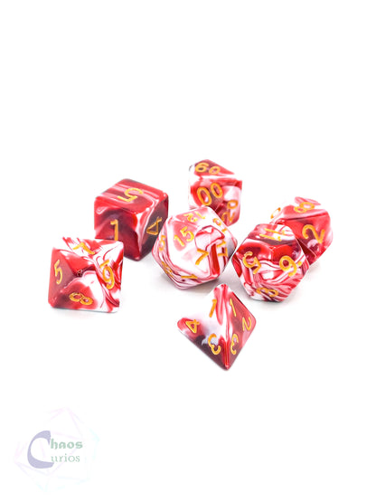 Bloody Romance 7-piece Dice Set