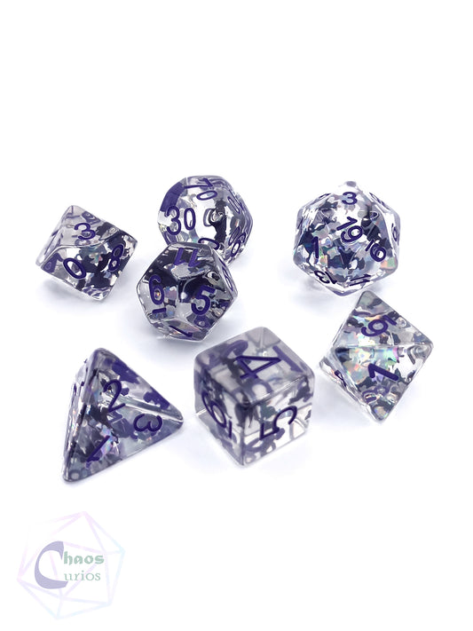 Bats N Cats 7-piece Resin Dice Set