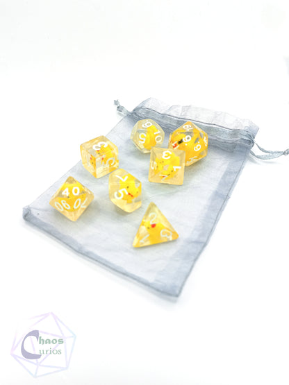 Ducks! 7-piece Resin Dice Set