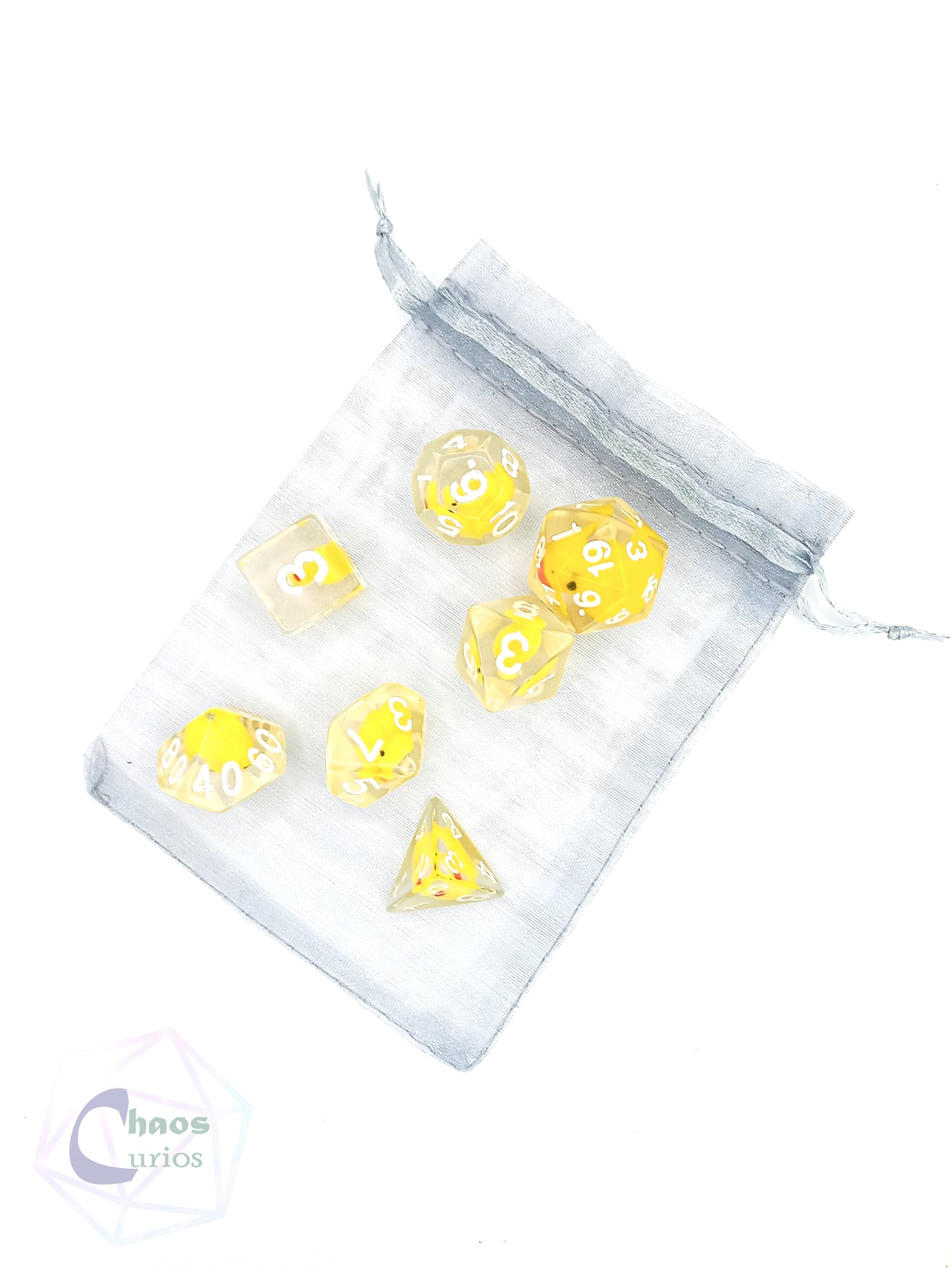 Ducks! 7-piece Resin Dice Set