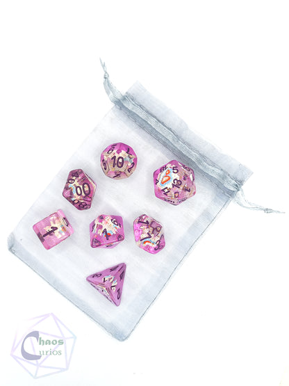 Unicorn 7-piece Resin Dice Set