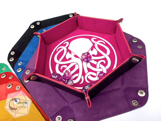 Cthulhu Dice Tray - White Print - Many Colours Available
