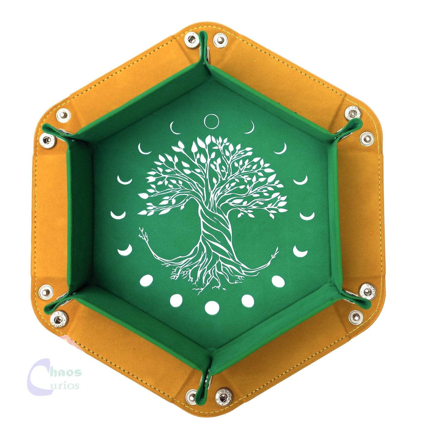 Tree of Life Dice Tray - White Print - Many Colours Available