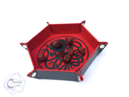 Cthulhu Dice Tray - Black Print - Many Colours Available