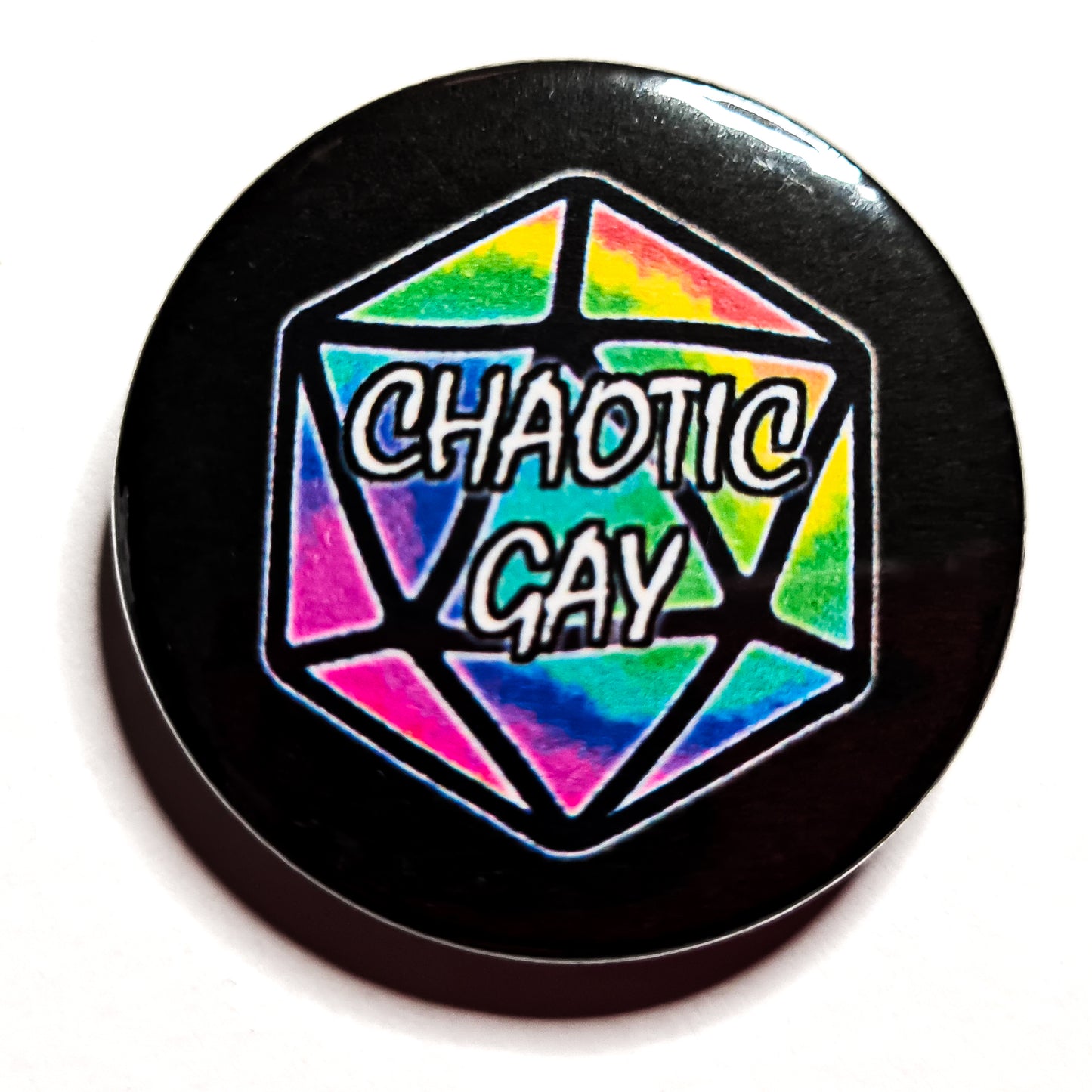 Chaotic Gay Badge, DnD Badge, RPG Badge