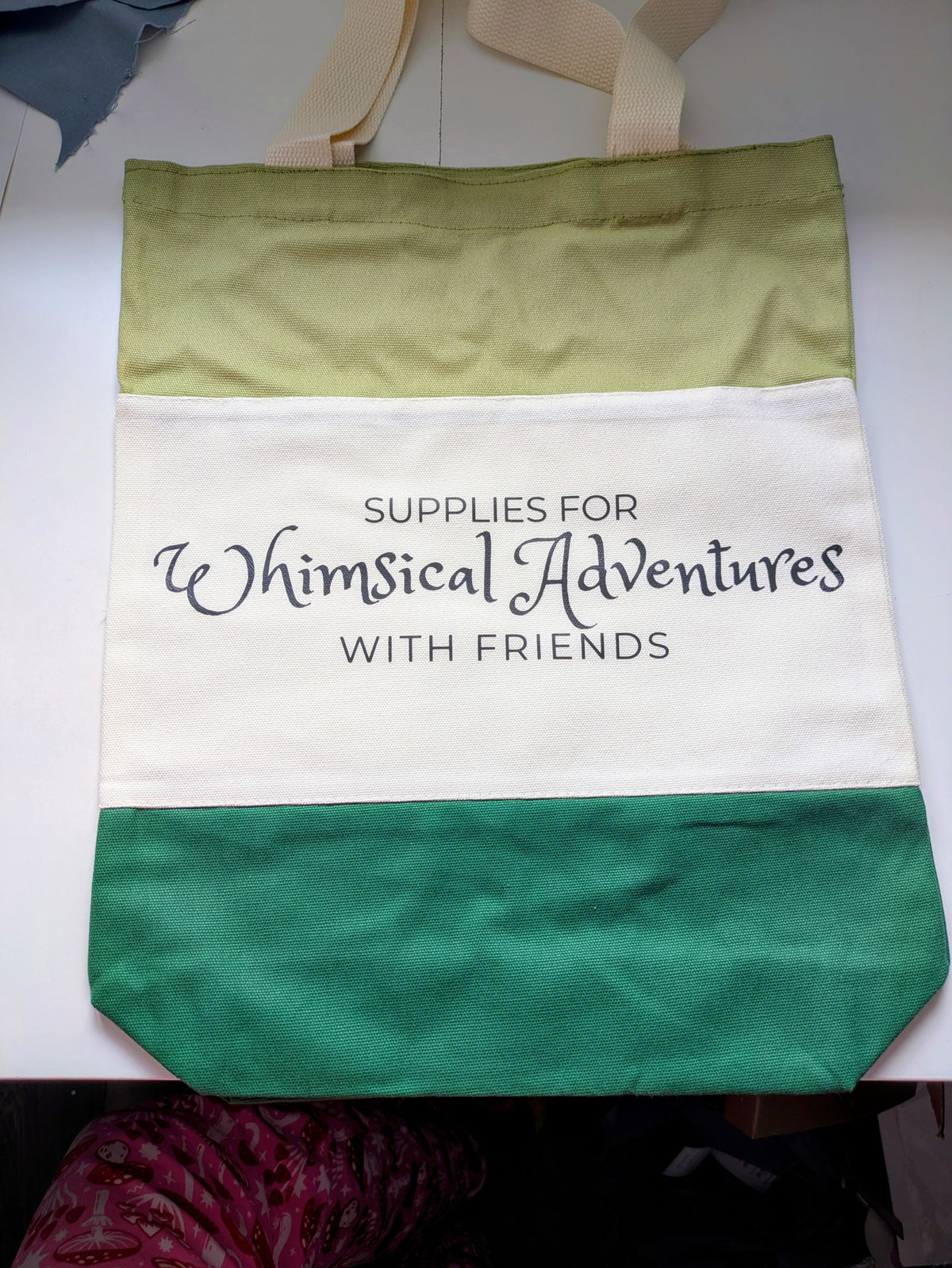 Whimsical Adventures with Friends Tote Bag, canvas tote bag