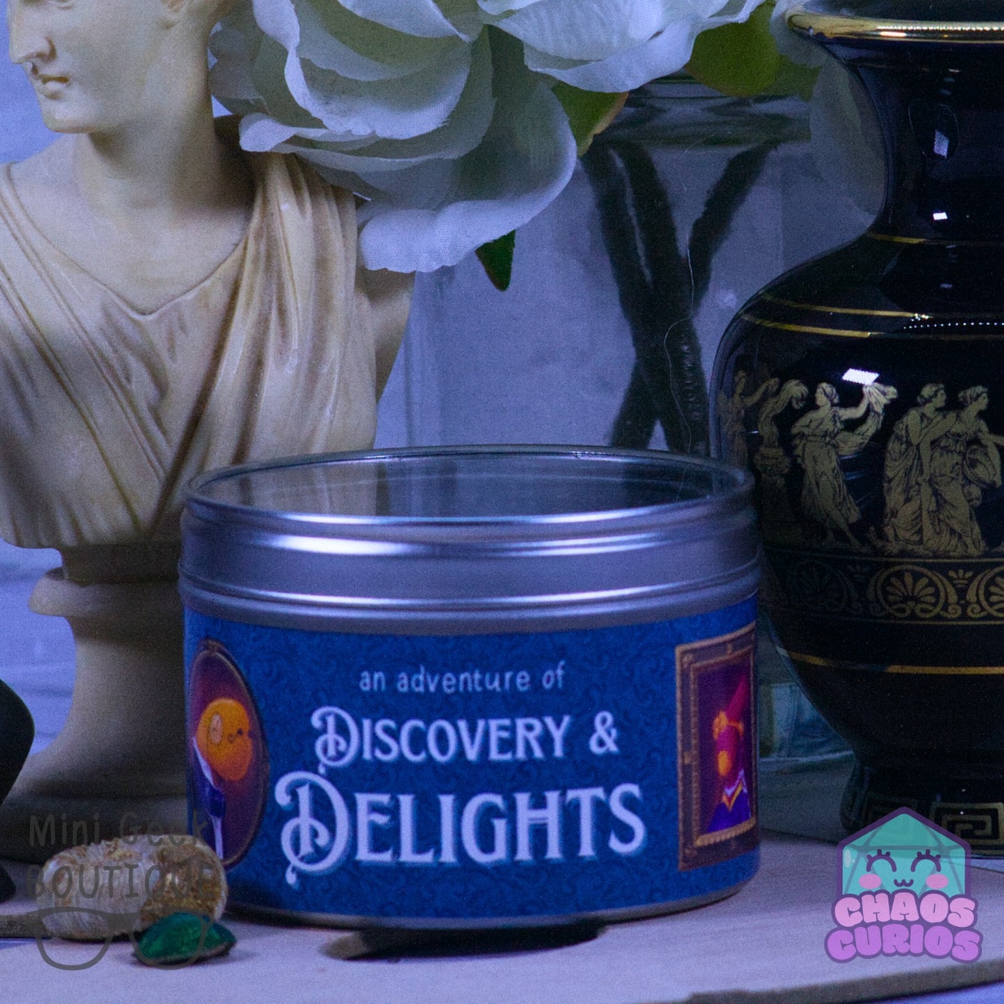 Discovery and Delights Candle by MGB and Chaos Curios