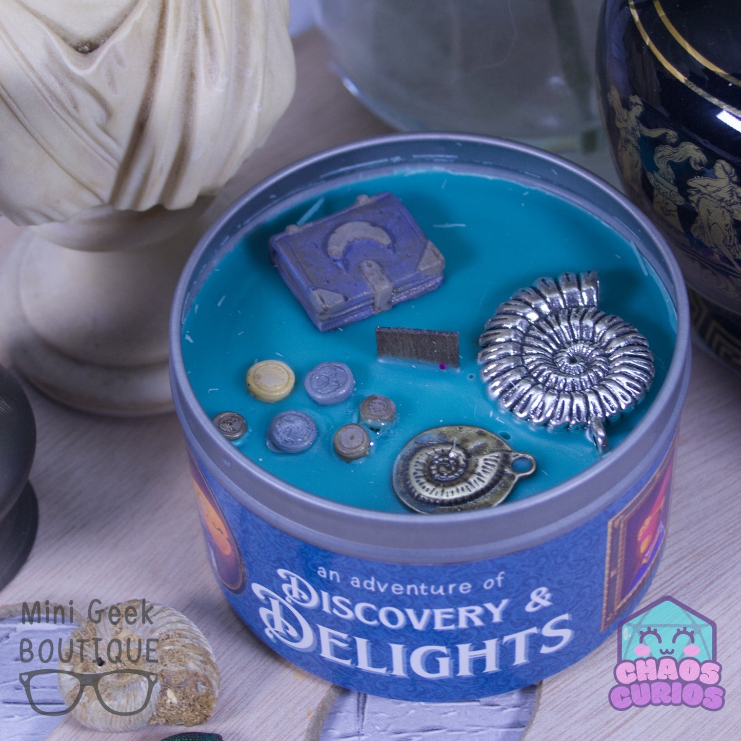 Discovery and Delights Candle by MGB and Chaos Curios