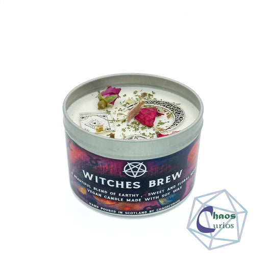 Witches Brew, Vegan Soy Candle, Witchy Aesthetic, Witchy Vibes, Pentacle Candle, Moon Candle, Book of Spells